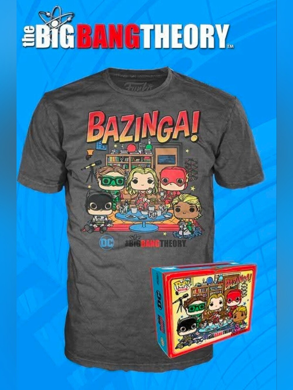 2019 Convention Exclusive Funko Big Bang Theory Bazinga Tee
